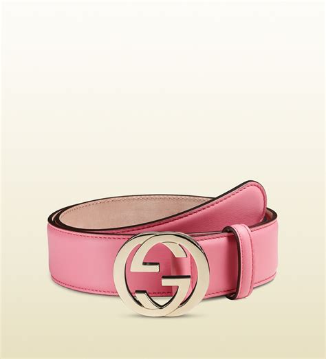 gucci pink belt